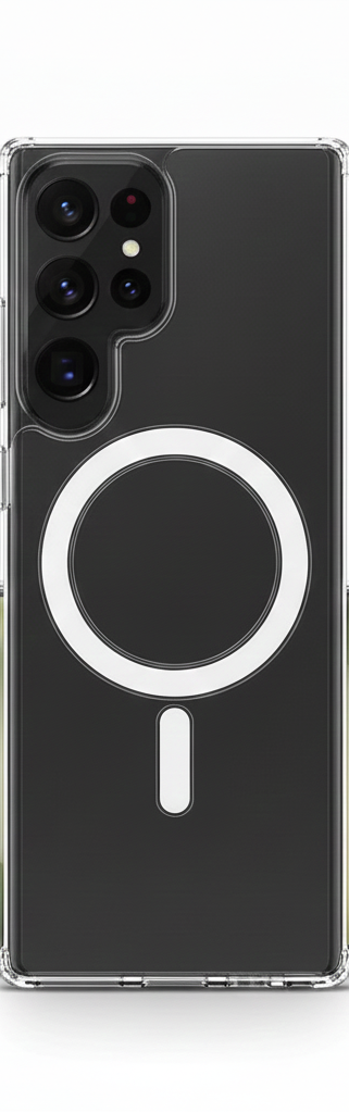Transparente Magnethülle Magsafe für Samsung S25
