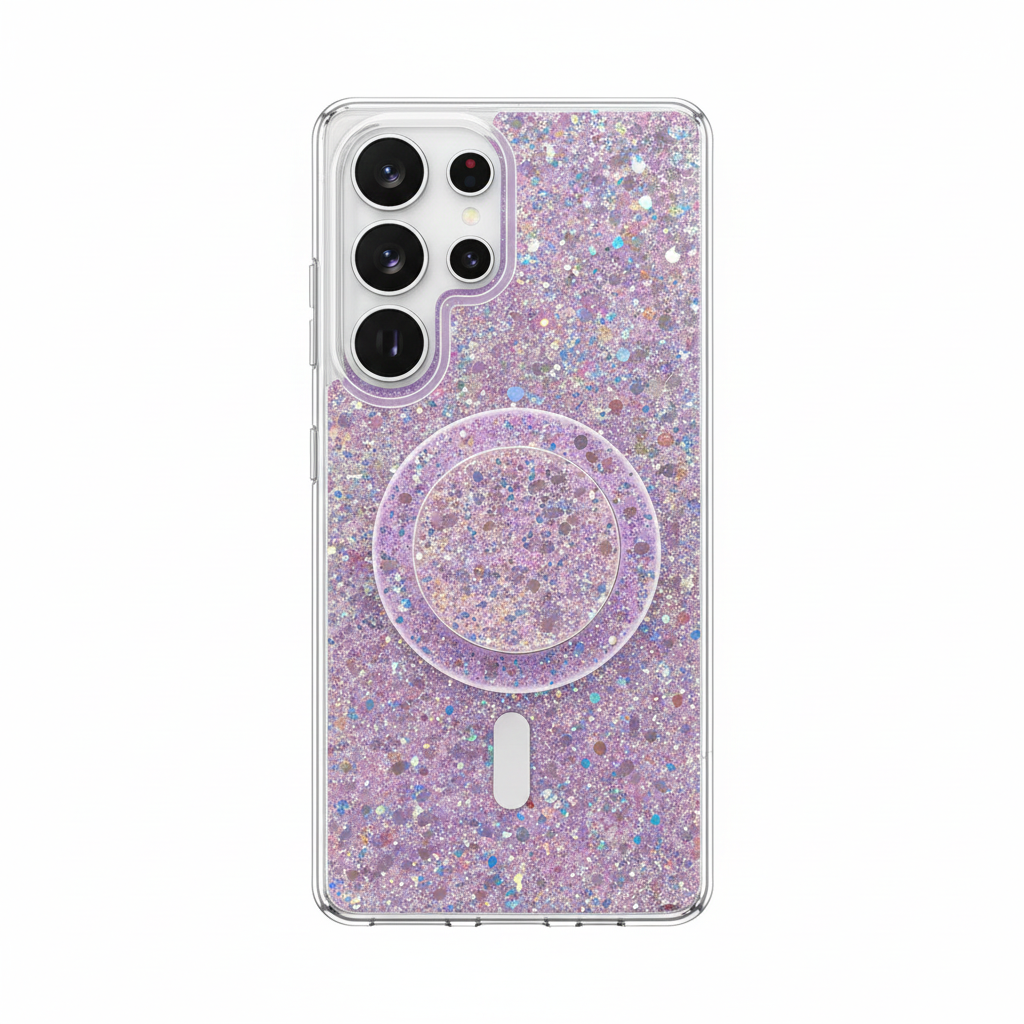 Glitzer Luxus Magnet Hülle für Samsung S25 Ultra