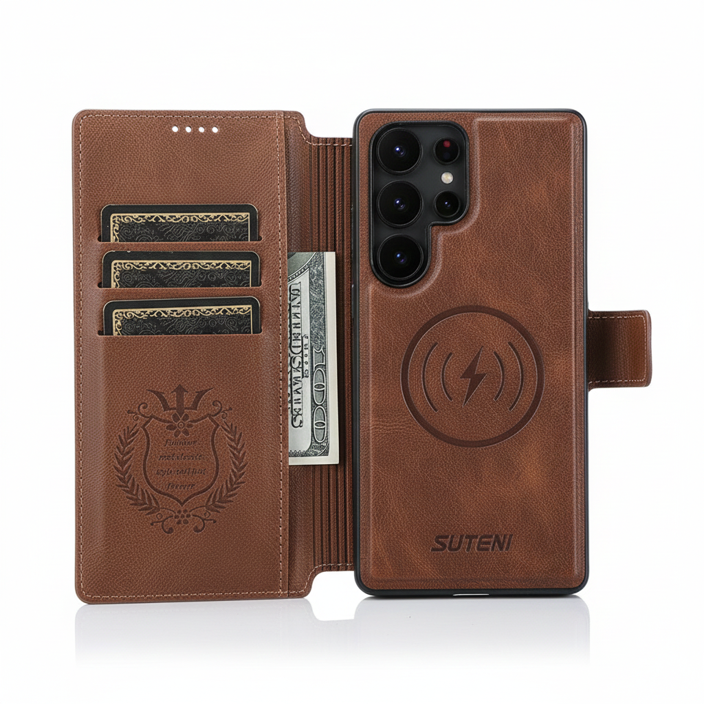 PU Leder Hülle für Samsung S23 S24 S25