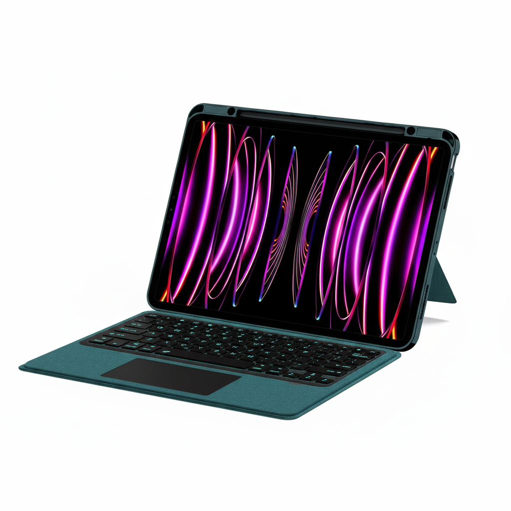 Tastatur mit Hintergrundbeleuchtung für iPad Pro & Air Hülle 11–13 Zoll