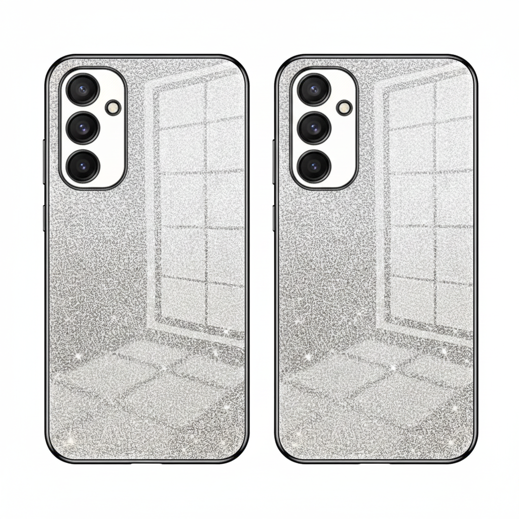 Luxus Glitzer Gradient Silikon Hülle für Samsung S25