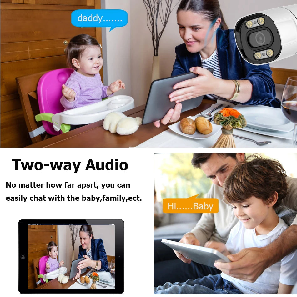 4K 8MP POE IP Kamera, H.265, Nachtsicht, Metall, Wasserdicht