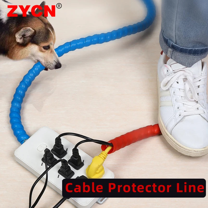Spiral cable protection 2m wire protection pipe motorcycle office
