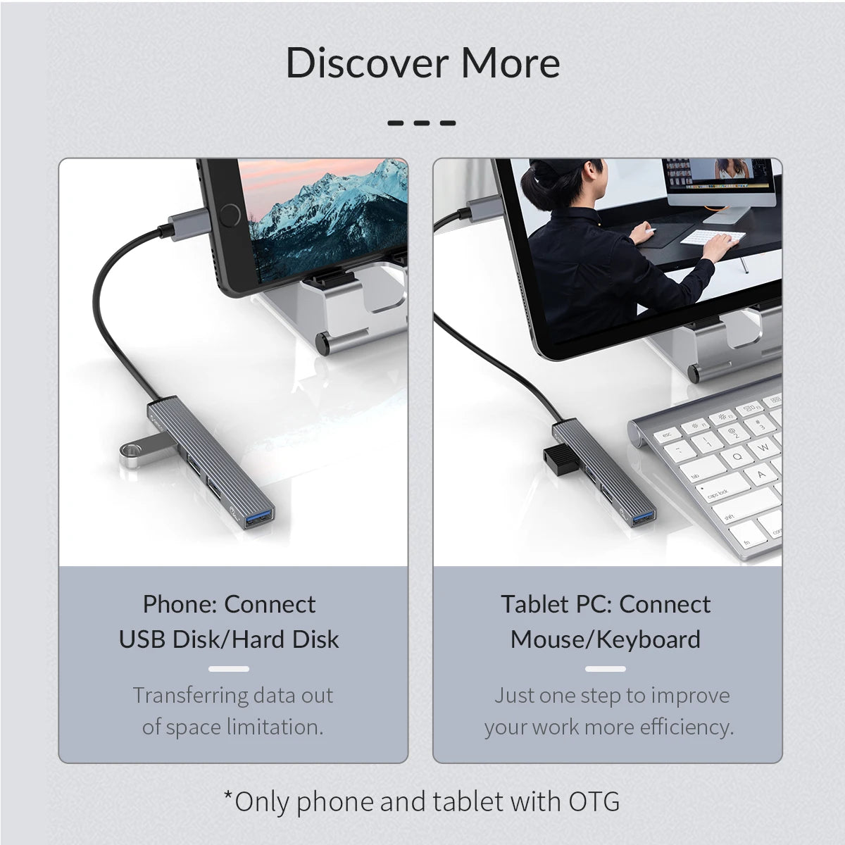 Aluminium USB-C HUB 4-Port