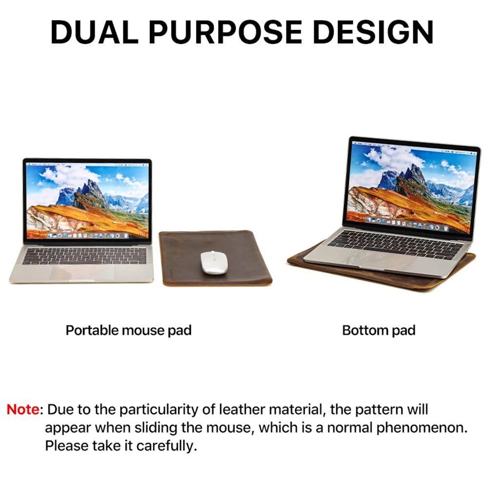 FAMILIE Echtleder Laptop Hülle 13–16 Zoll