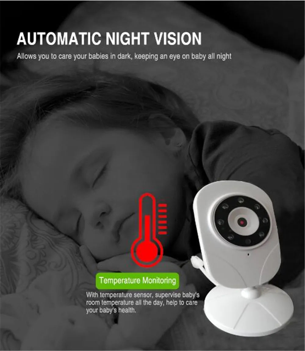 2,4 Zoll LCD Babyphone mit Funk-Intercom