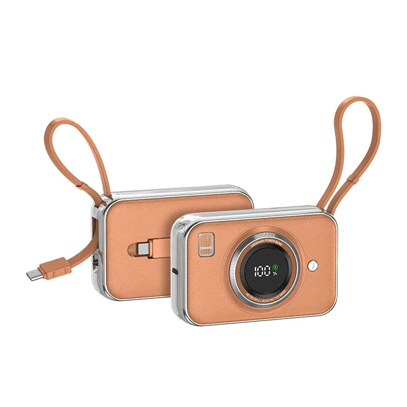 Mini Powerbank mit Kabel & Farbwahl