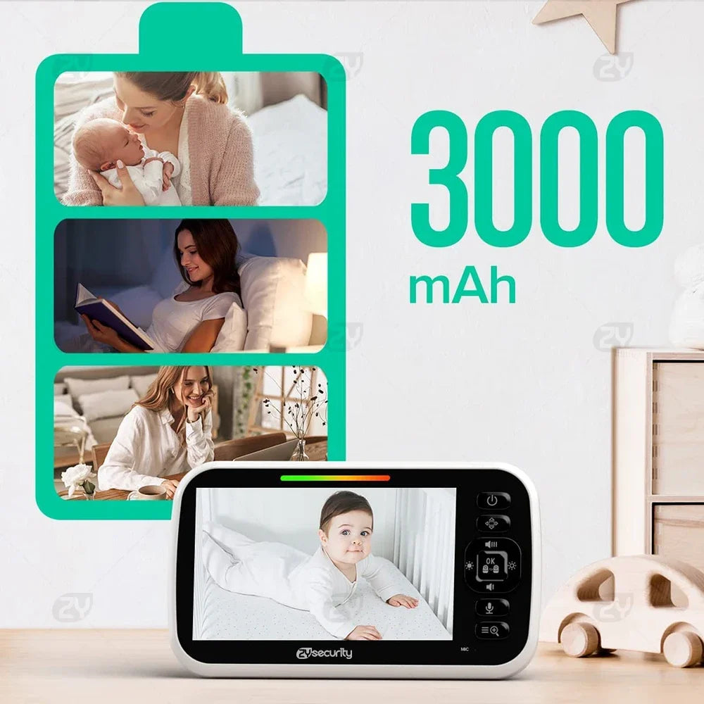 Baby Monitor 2 Kameras 4,3" Bildschirm Nachtsicht