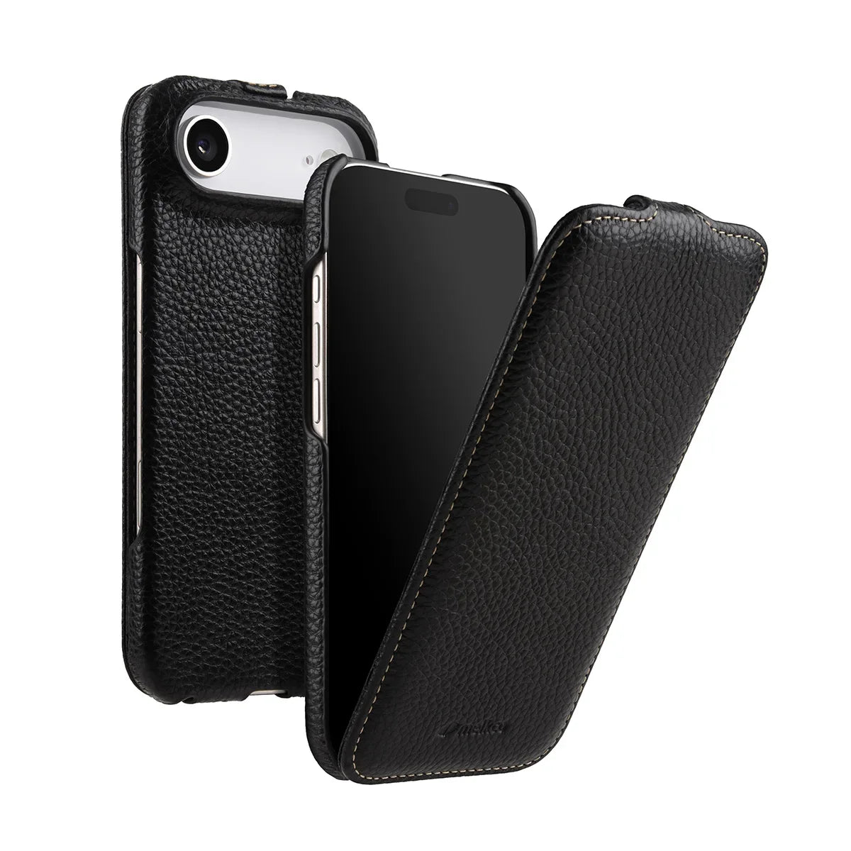 Echtleder Flip Case für iPhone 17 Pro Max