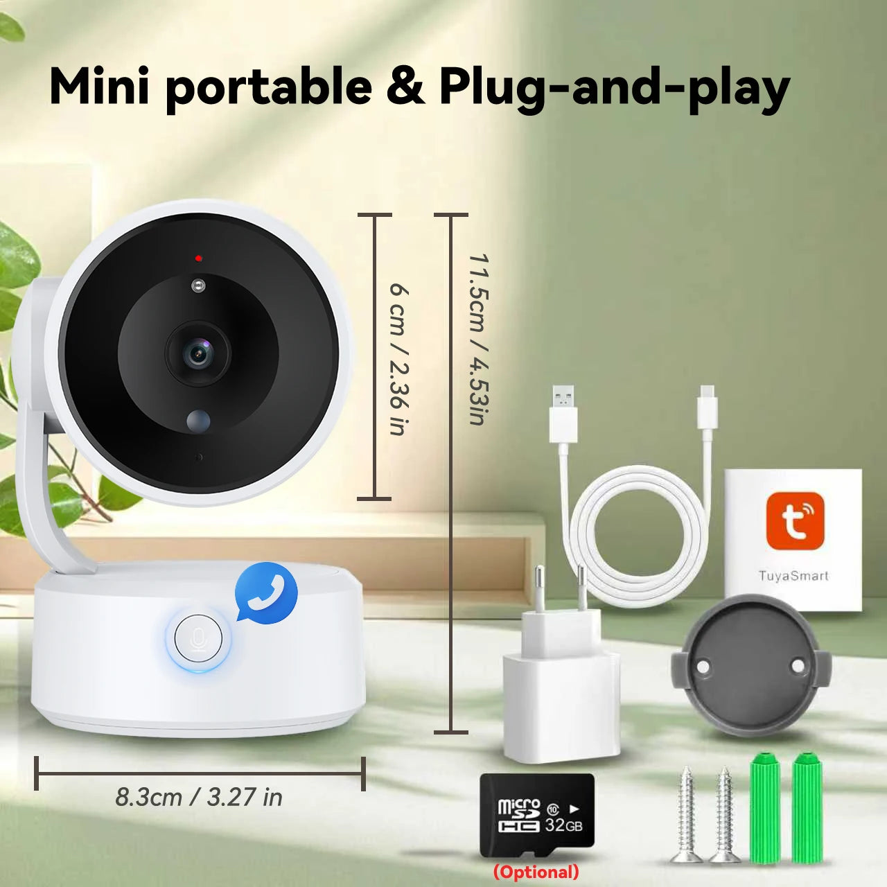 Intelligenter 5MP Baby Monitor mit Nachtsicht