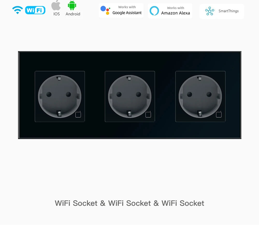Smart WLAN Steckdose EU USB Typ-C Timer Alexa