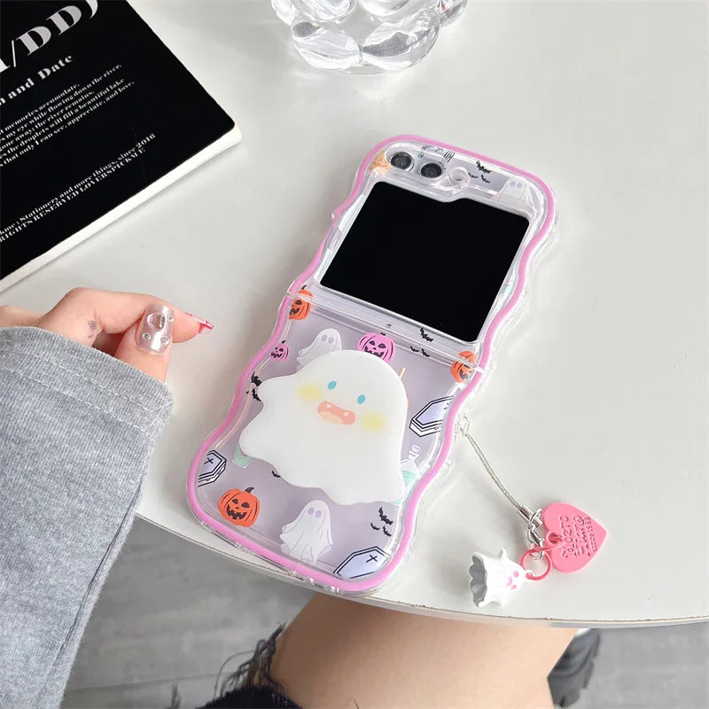 Halloween Handyhülle Geist für Galaxy Z Flip 7 6 5