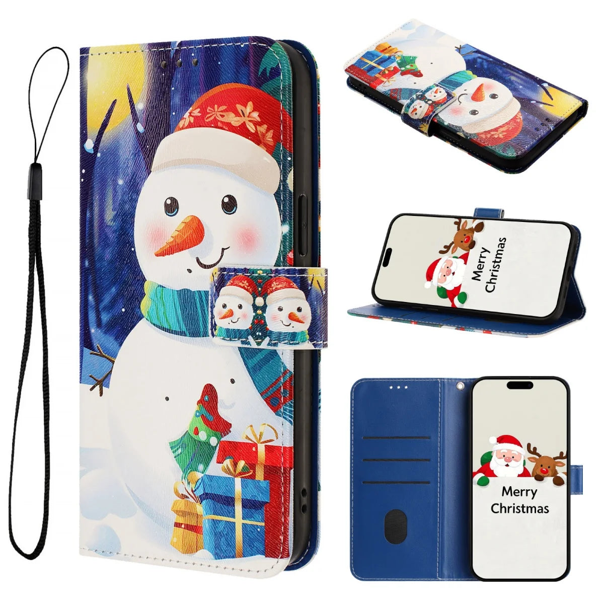 Christmas flip wallet case for Google Pixel