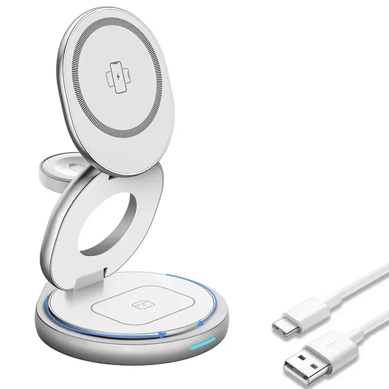 3-in-1 Magnetischer Wireless Charger Ständer