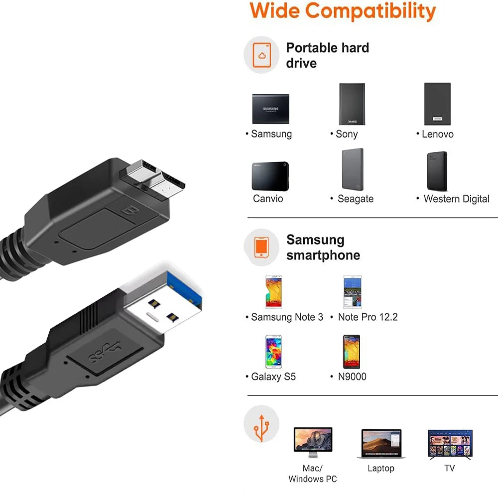 USB 3.0 Micro B Kabel externe Festplatte