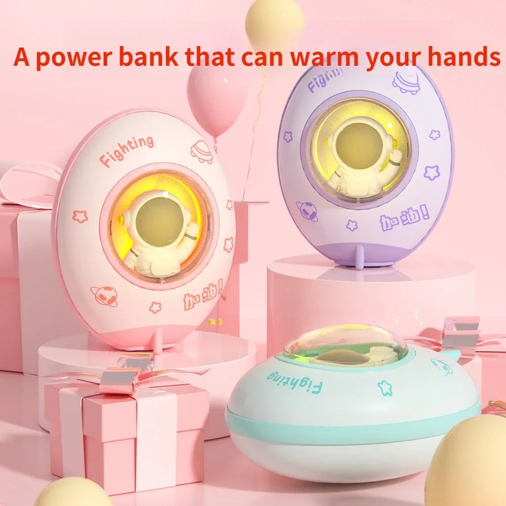 Portable Hand Warmer 5000mAh Power Bank with Light