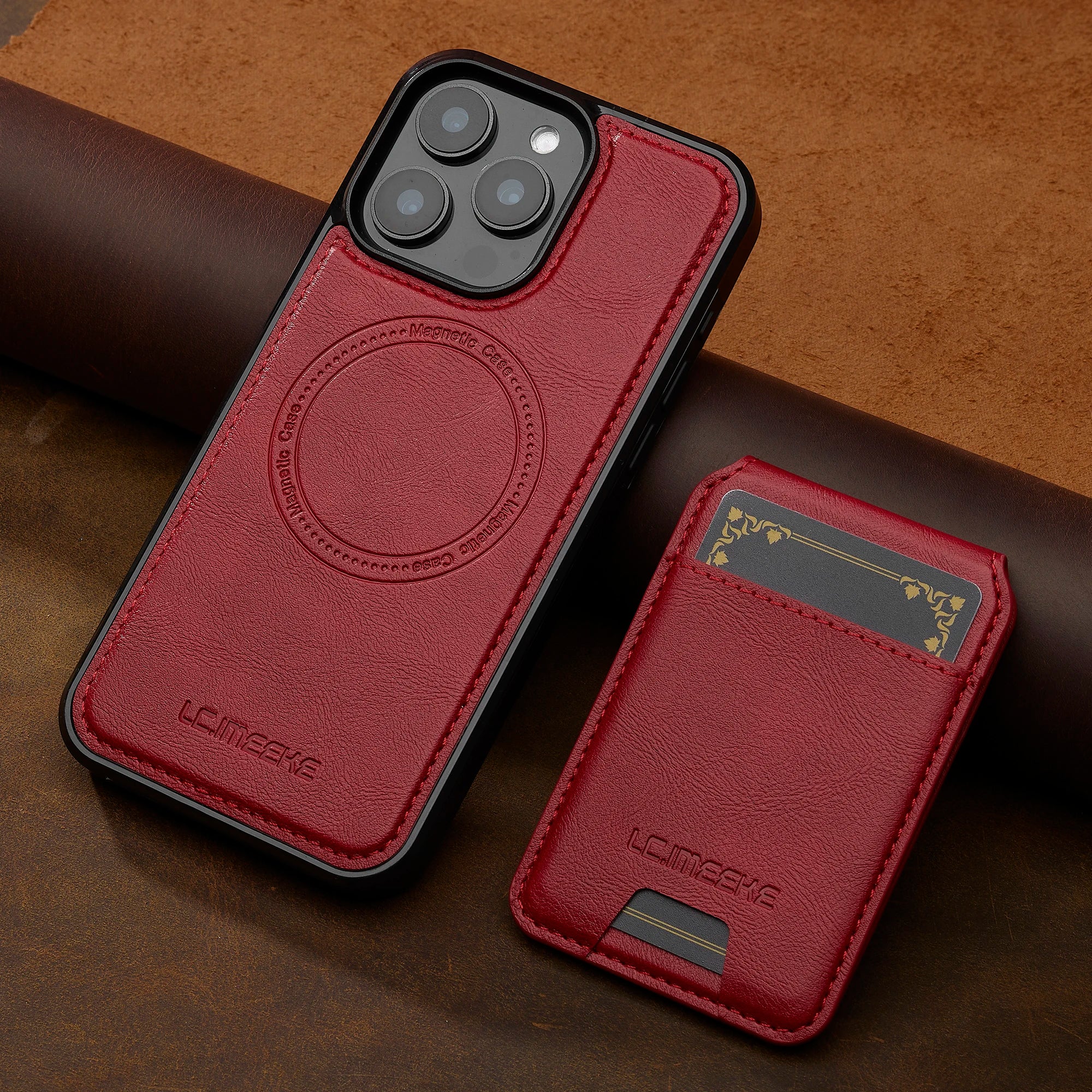 2-in-1 Lederhülle für iPhone 17 mit Kartenfach