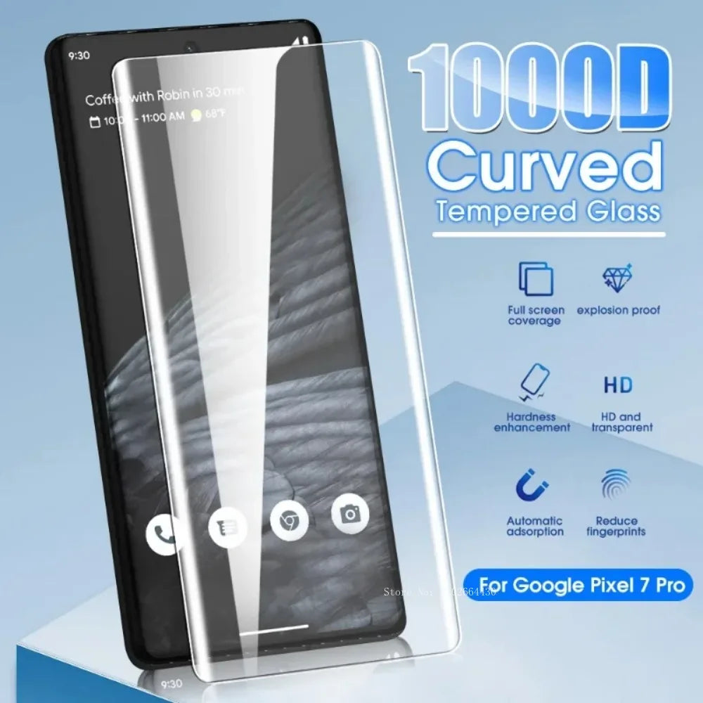 UV glass screen protector for Google Pixel 5–7 Pro
