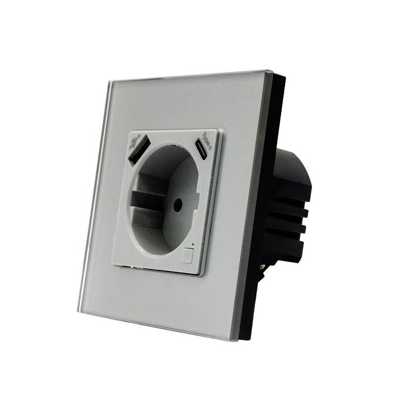 Smart WLAN Steckdose EU USB Typ-C mit Alexa Timer