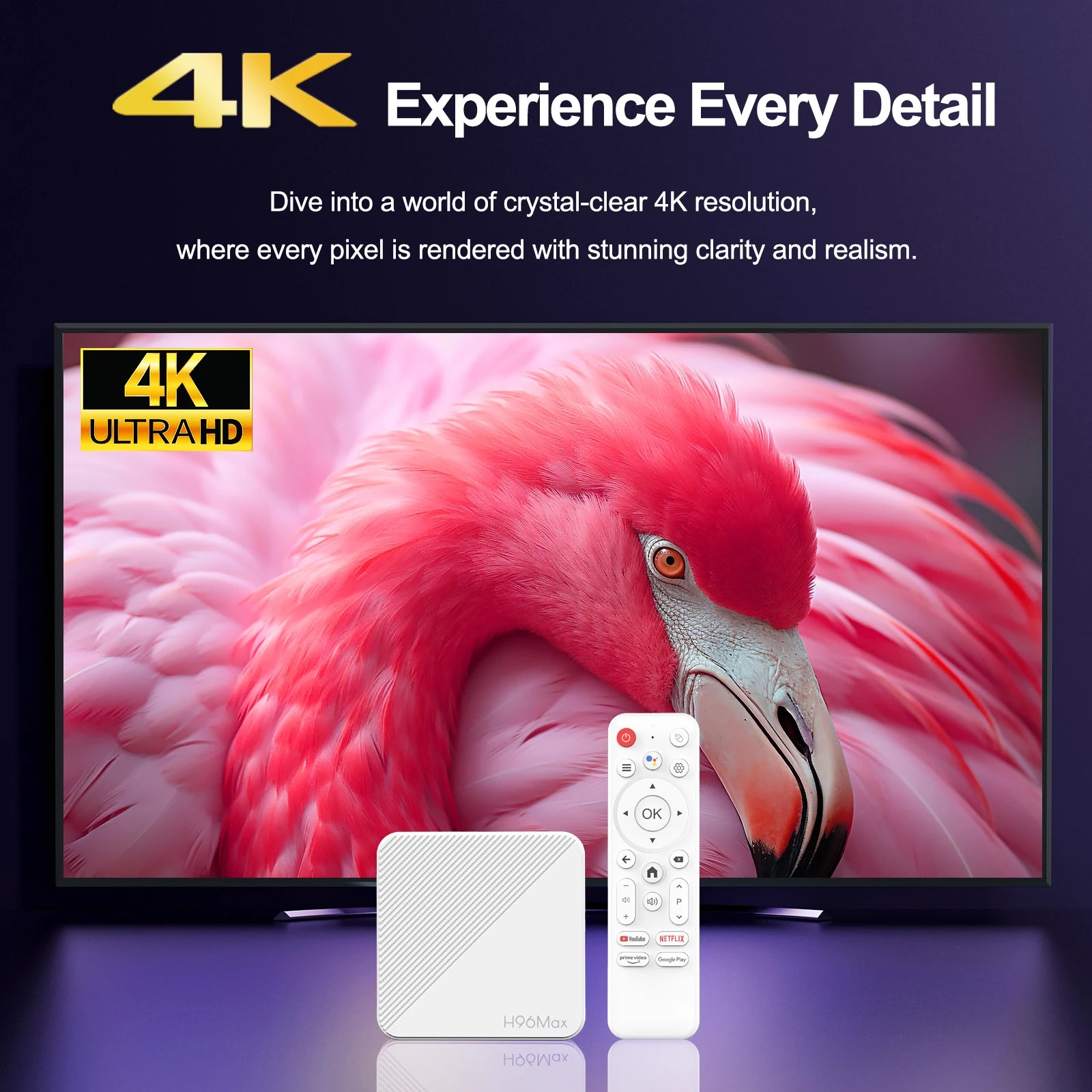 4K HDR Smart TV Box with WiFi6 and Google Assistant