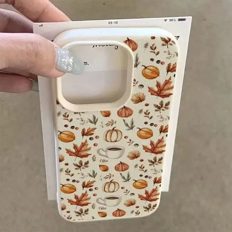 Herbst Kürbis Kaffee Hülle für Galaxy S25