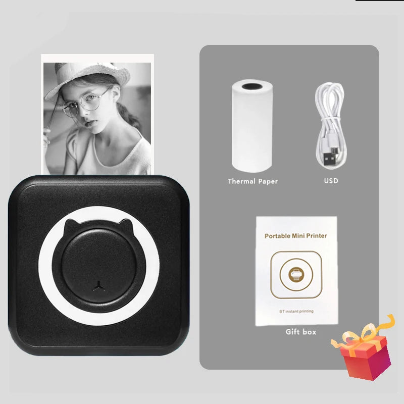 Mini Print Thermodrucker 58mm Bluetooth Fotodrucker