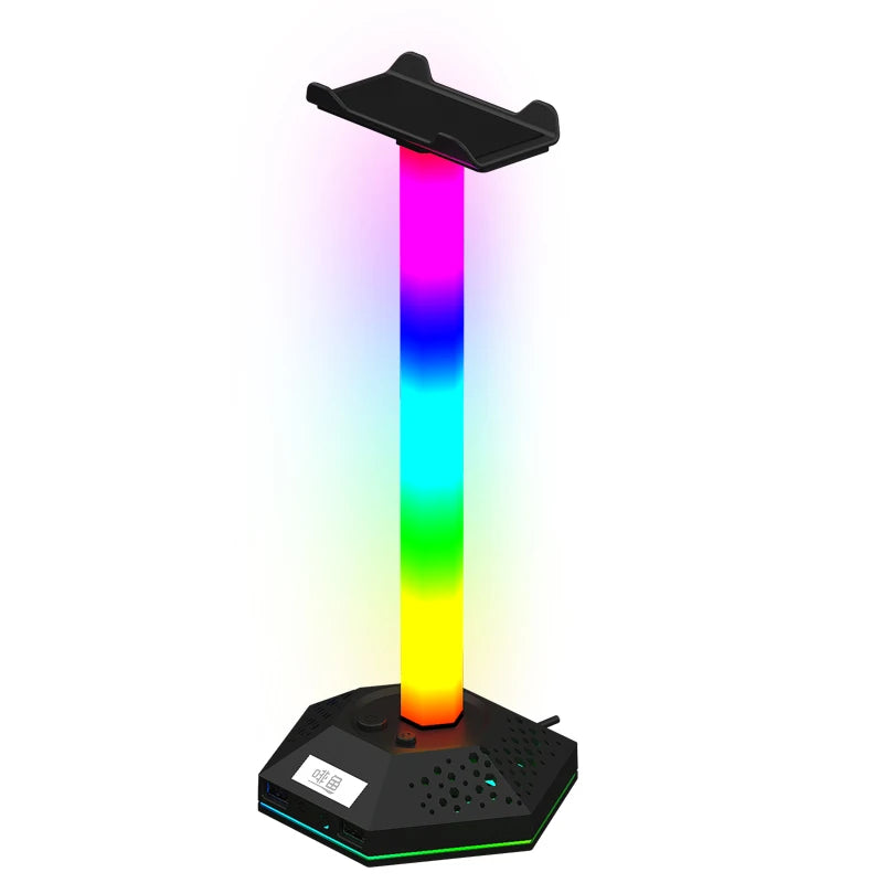 RGB Gaming Headphone Holder Desktop Stand