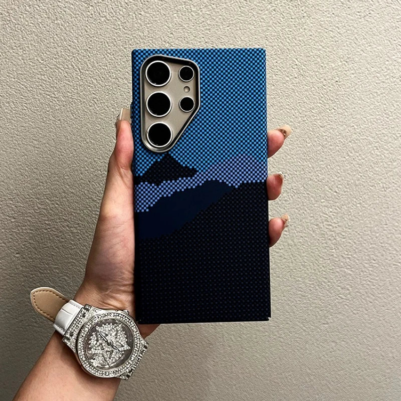 Carbon Fiber Magsafe Hülle für Samsung Galaxy S25