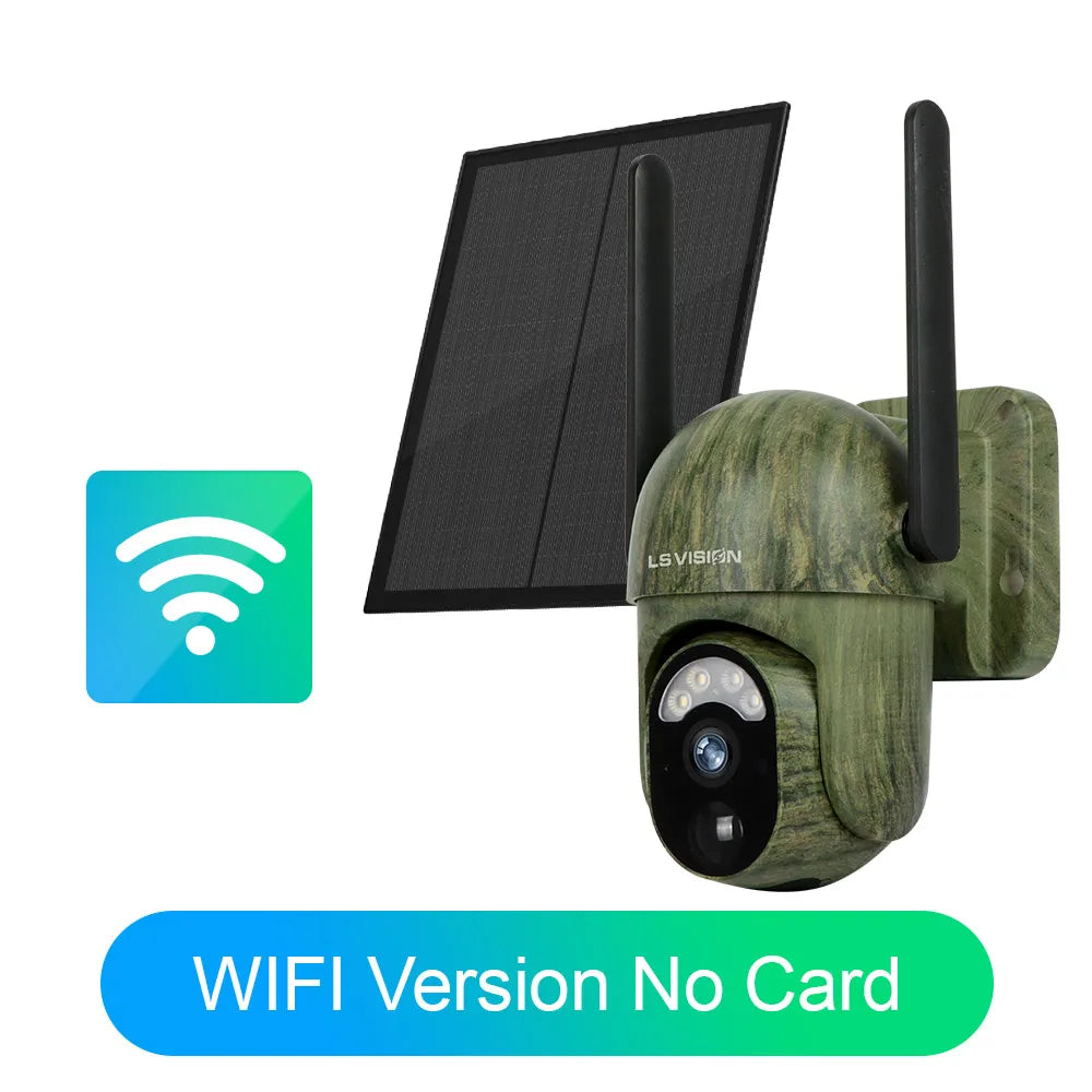 4G WiFi Solar Outdoor Camera 2K HD Color Night Vision