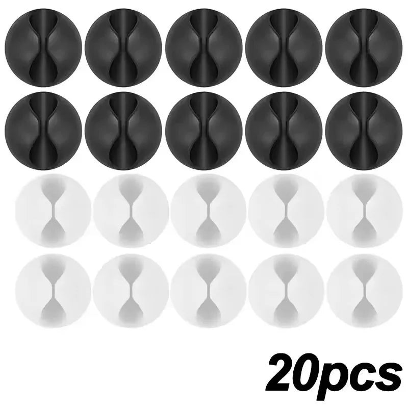Mini Kabel Organizer Clips 5/50 Stück für Schreibtisch