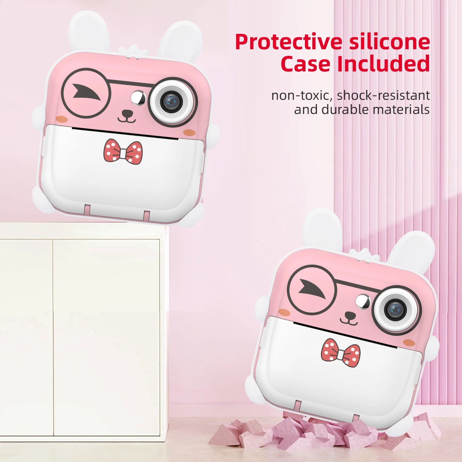 Kinder 1080P HD Digitalkamera Mini Thermodrucker