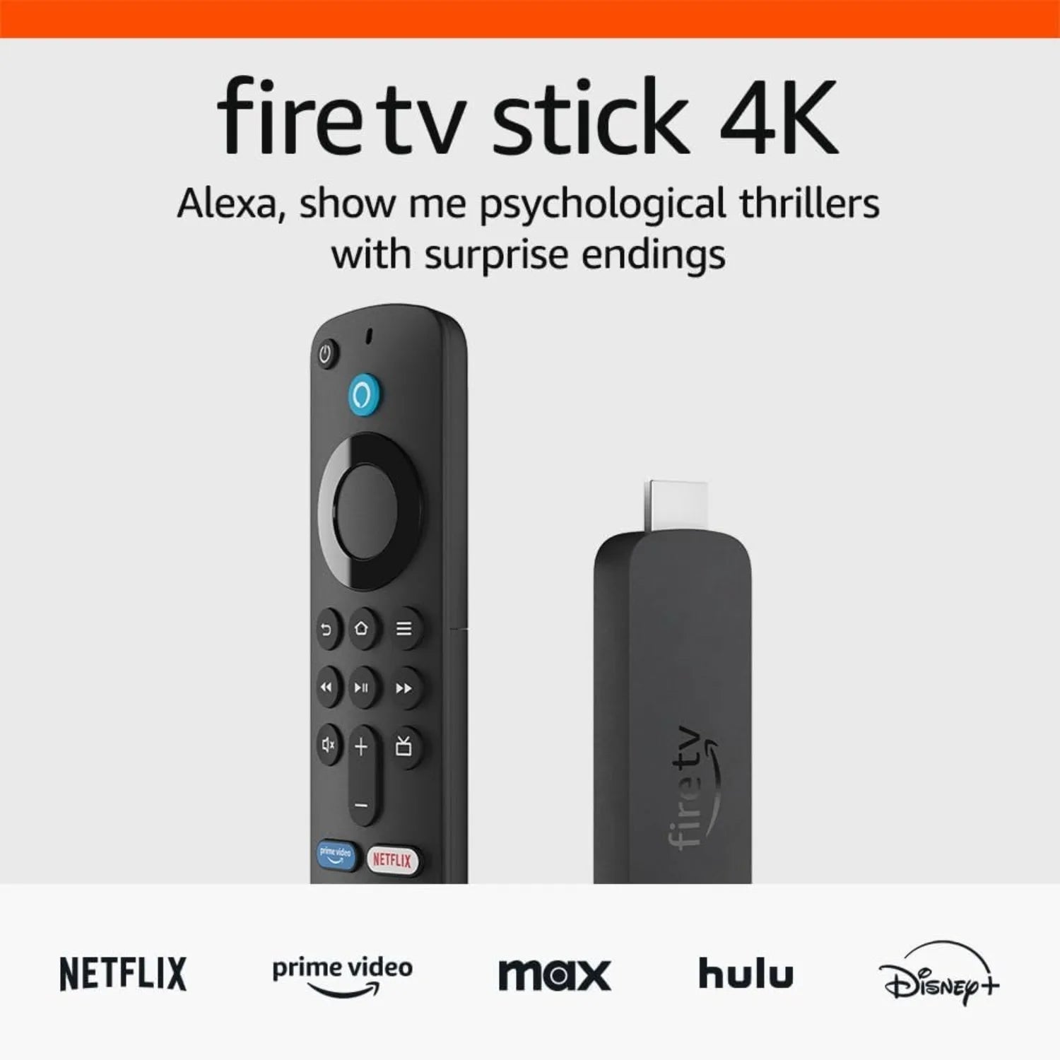 4K Streaming TV Stick with Alexa voice control