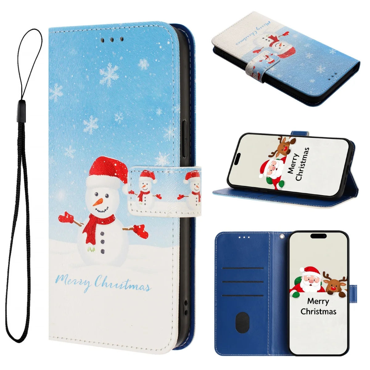 Christmas flip wallet case for Google Pixel