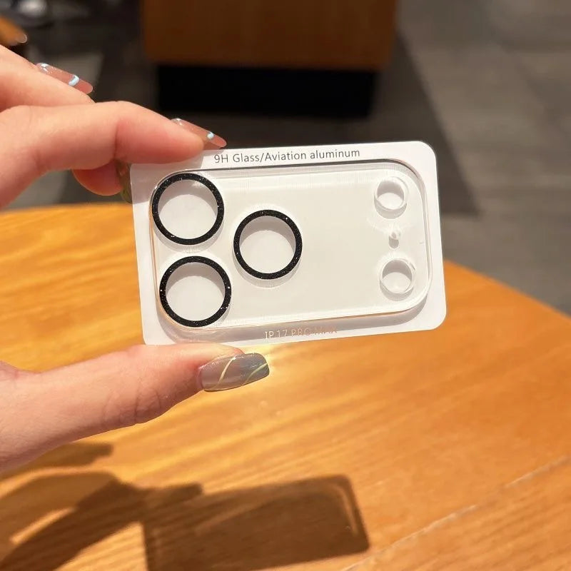 Glitzer Kamera-Objektivschutz für iPhone 17 Serie