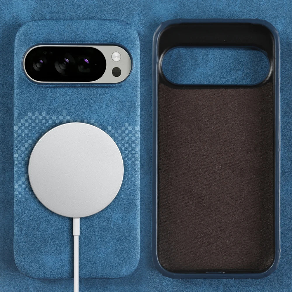 Premium Leder Magsafe Hülle für Google Pixel 10