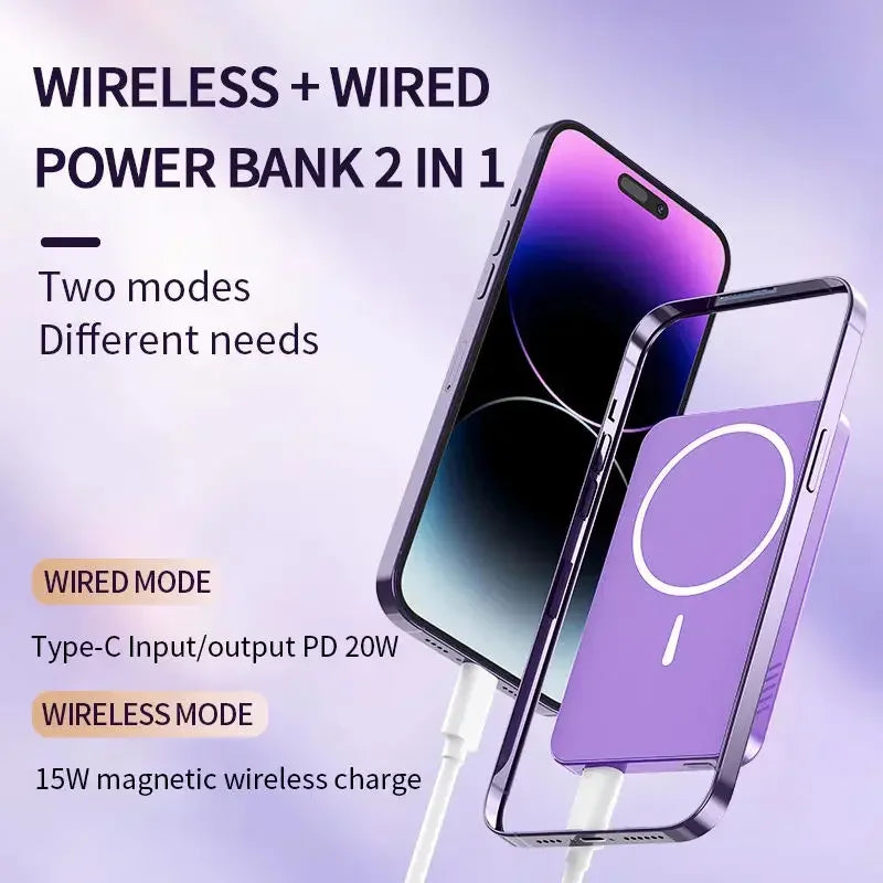 Magnetische 10000mAh Powerbank mit Schnellladung