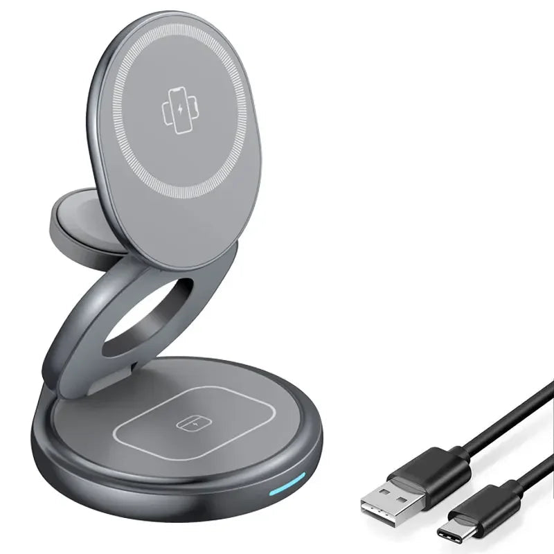 3-in-1 Magnetischer Wireless Charger Ständer