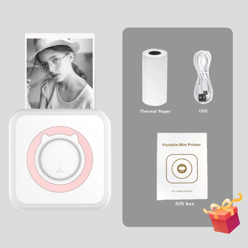 Mini Print Thermodrucker 58mm Bluetooth Fotodrucker