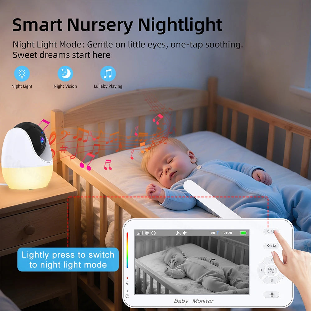1080P HD Baby Monitor mit WLAN App & Nachtsicht