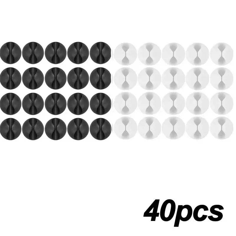 Mini Kabel Organizer Clips 5/50 Stück für Schreibtisch