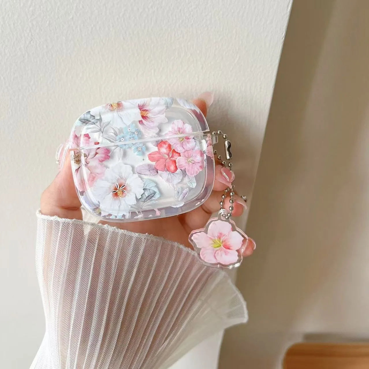 Blumen Silikonhülle für AirPods 1 2 3 4 Pro