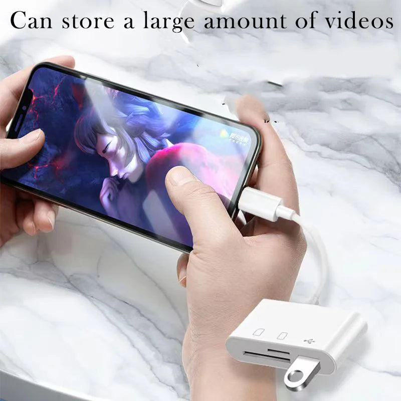 SD TF Kartenleser USB für iPhone & Samsung