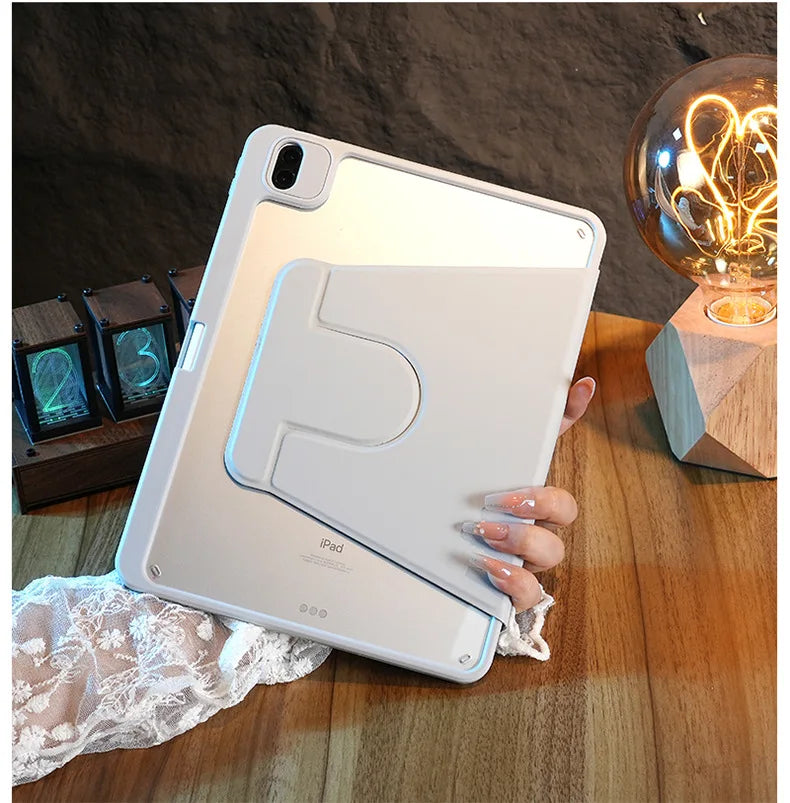 Étui magnétique rotatif pour iPad