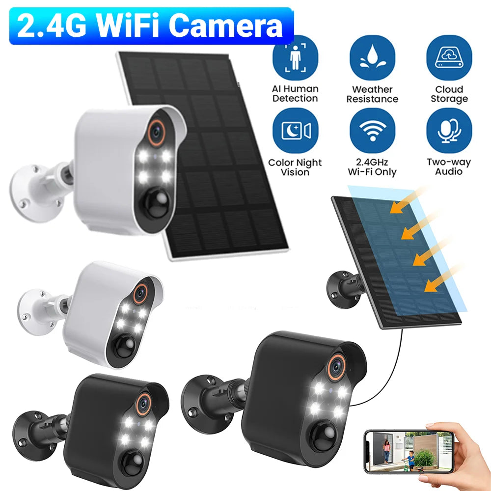 Solar WiFi Camera 5MP Full-HD Outdoor with AI Detection
