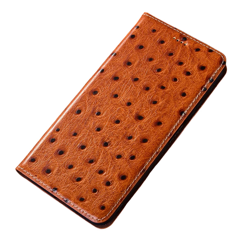 High-End Leder Flip Brieftasche für iPhone 17