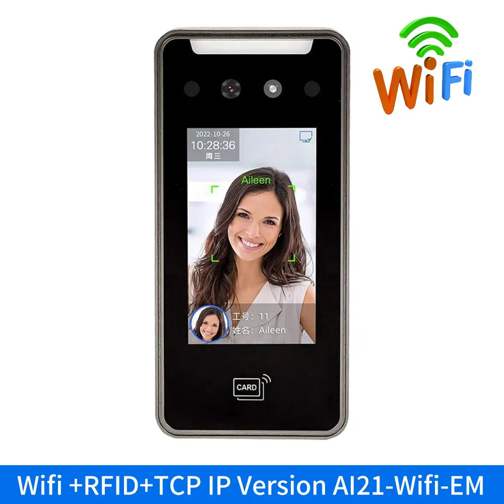 Facial recognition terminal with WiFi &amp; time tracking