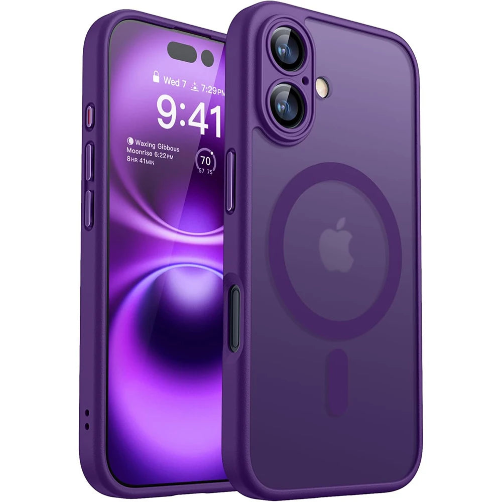 Magnetische Luxus-Hülle iPhone 13-16 Pro Max