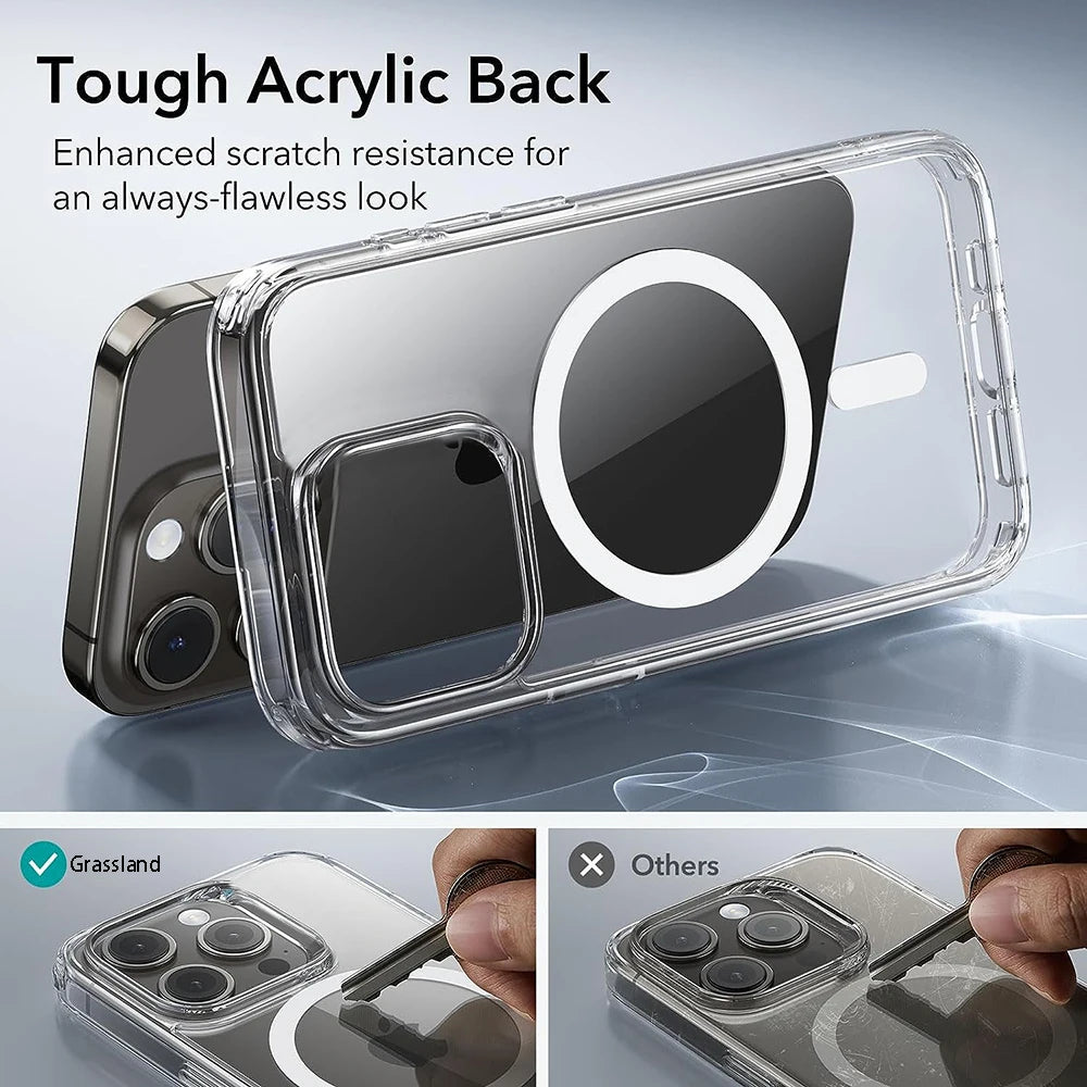 Luxuriöse transparente Stoßschutz-Hülle iPhone