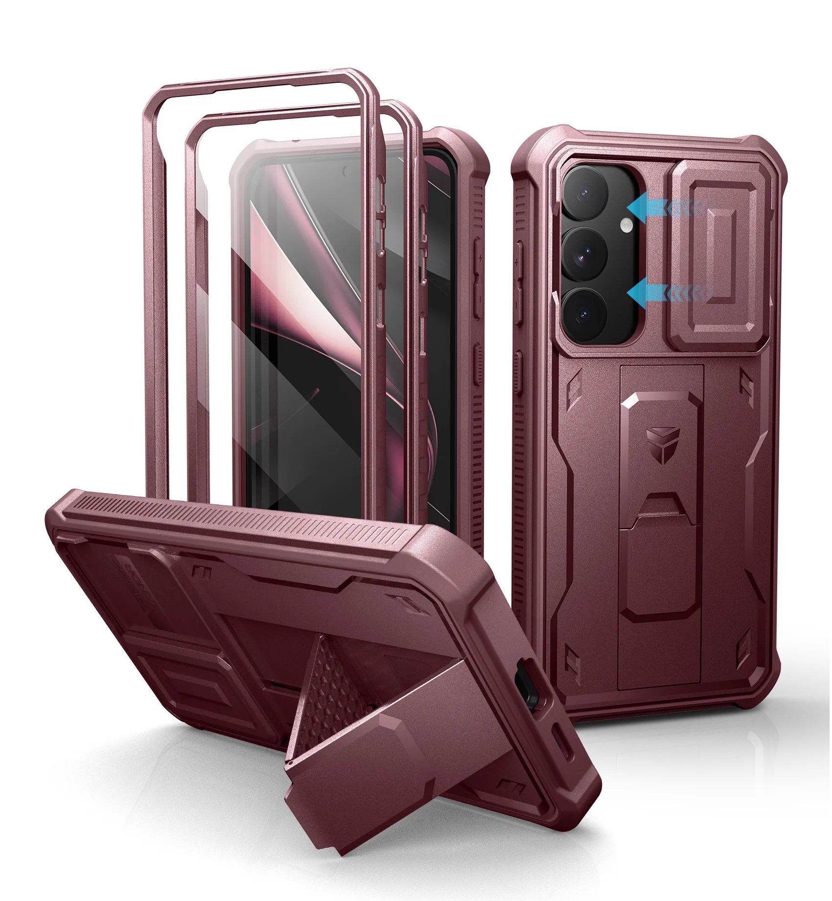 Robuste Hülle für Samsung Galaxy S25 Plus 2025 mit Ständer