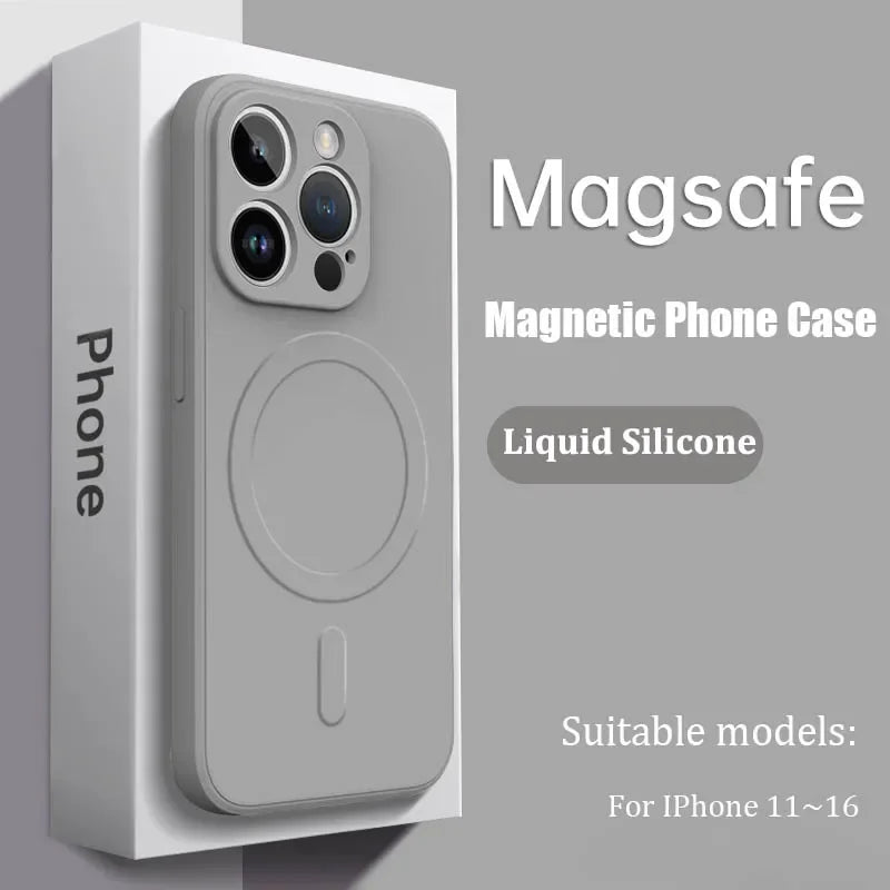 Luxus MagSafe Silikonhülle iPhone